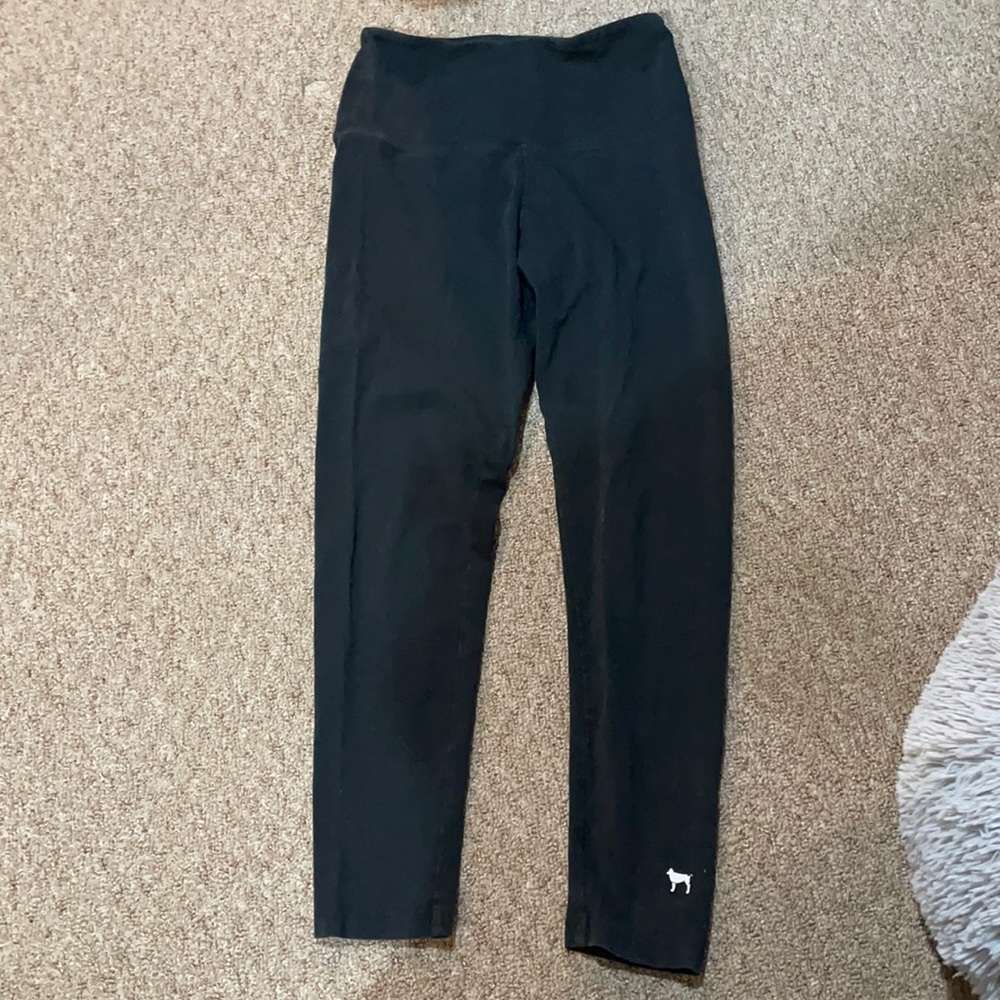 Pink Victoria’s Secret Black Leggings